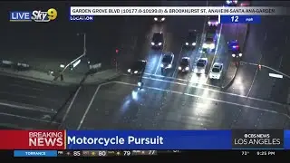 Pursuit suspect speeds past Orange County surface streets