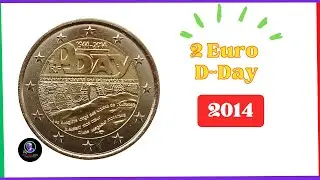 2 EURO 2014, 70th Anniversary of D-DAY (France Coin)