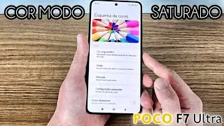 How to activate saturated color mode on the Poco F7 Ultra screen.