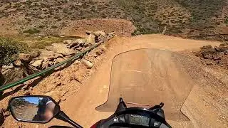 Honda NC 750 Integra off -road.Παραλία Κολώνα Κύθνου