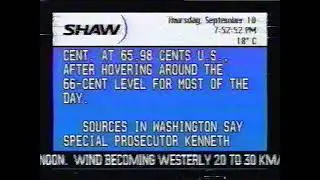 Shaw Broadcast News Channel - 1998