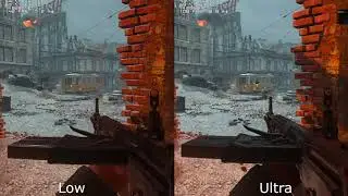 Call Of Duty WWII PC Beta (Ultra Vs Low) [GTX 1080, i7 4790k]