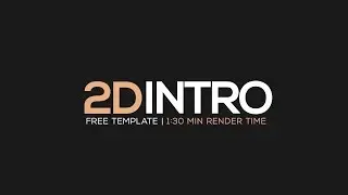 Clean 2D Channel Intro / Opener Template + Free Download Link