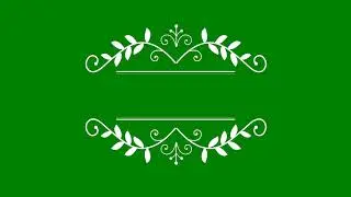 Floral Title Green Screen Video | Wedding Invitation Green Screen