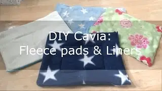 DIY Cavia: Fleece pads&liners