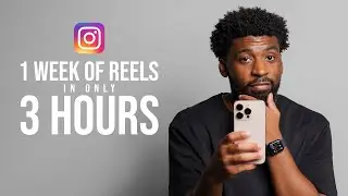 Создание 1 недели Instagram-роликов ВСЕГО за 3 часа (мой анализ + советы)