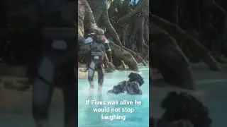 Echo falls face first into the ocean #echo #fives #hunter #omega #tech #wrecker #thebadbatch