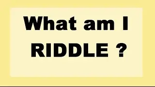 What am I Riddle ?