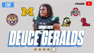 Deuce Geralds LIVE COMMITMENT | 4-Star DL Chooses Between Michigan, Ohio St., LSU, Oregon & Ole Miss