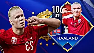 GOOD ST 106 RATED ERLING HAALAND GAMEPLAY REVIEW FIFA MOBILE NATIONAL HEROES