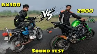 Yamaha RX100 vs Z900 Sound Test 🔥| 2-Stroke Legend vs Superbike Roar! 