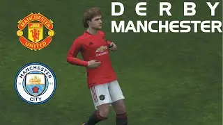eFootball PES mobile 2020 Derby match Manchester United vs Manchester City ios Gameplay