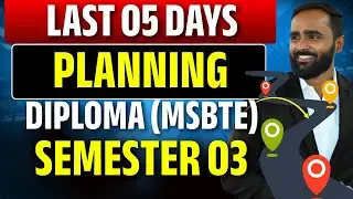 LAST 5 DAYS STUDY PLAN | MSBTE Diploma Semester 3 | Pradeep Giri Sir