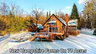 New Hampshire Cabins On 78 Acres | NH Real Estate | ADU Potential New England Farms NH