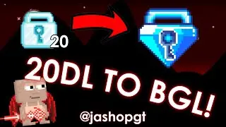 20DL TO 100DL! EASY BGL | Growtopia Casino