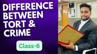 Tort & Crime Distinction | Class-6 | Law of Torts | #lawstudent #legaleducation #lawyer