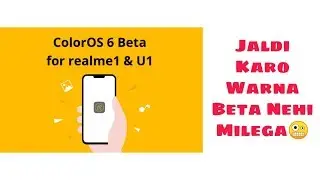Realme 1 & Realme U1 Android Pie Update with Color Os 6 Beta, Enroll Fast😎