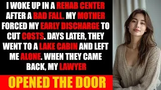 Forced out of REHAB by my MOTHER, then left ALONE while they went on a LUXURY CABIN trip