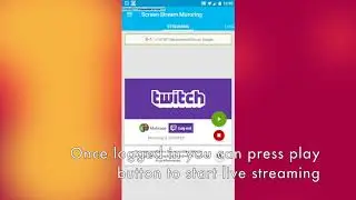 How to stream live Android screen to Twitch ?