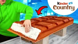 Kinder Country Gigante | Cómo hacer el Kinder Country de bricolaje más grande del mundo por VANZAI