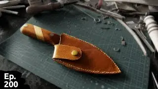 Fabrication d'un étui en cuir custom pour mon super couteau - Ep200