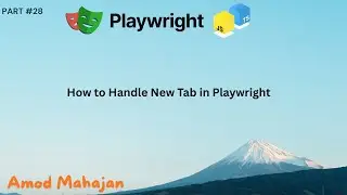 #28. How to Handle New Tab in Playwright | Playwright Automation Tutorial | #playwright
