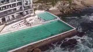 Australia - Sydney drone flight over Bondi beach