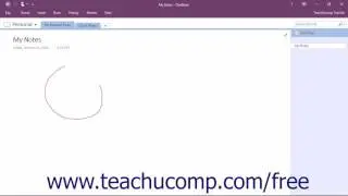 OneNote 2016 Tutorial Pen Mode Microsoft Training
