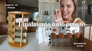 Nossas banquetas chegaram, compras para a casa & café de Natal🎄