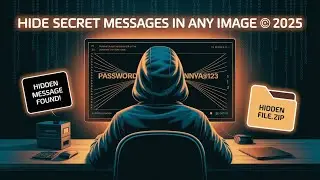 Hide Secret Messages in Images & Files Like a Hacker! Steganography 2025 🔐