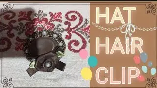 How to make hat hair clip pearl beautiful design|homemade hair clip part 2 by stylish Craft Creator