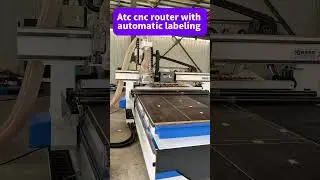 Atc cnc router with automatic labeling #cncrouter #cnc #cncmachine #cncmachining #wookworking