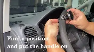 Make it easier to turn! | Car Power Handle Steering Wheel Knob Spinner #HP3489 #HYPERSONIC |20210730