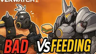 I spectated a Gold Roadhog in overwatch and found a Feeding Reinhardt