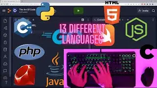 ASMR Programming - Hello World in 13 Programming Languages - Keyboard Talking