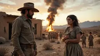 Fuego en el Desierto #westerndrama En un pueblo &aacute;rido al atardecer,o y una mujer angustiada se miran