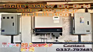 Solis 30kW On-Grid Solar Inverter Installation |