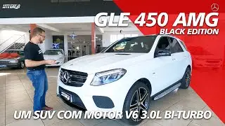 Mercedes Benz GLE 450 AMG V6 3.0 BI-TURBO BLACK EDITION - Um SUV Esportivo Muito Forte!