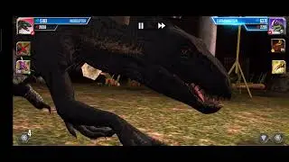 INDORAPTOR BATTLE VS DINOSAURS SUPPER LEVEL / Jurassic world the game #977