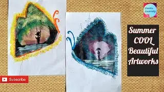 2 Summer COOL Beautiful Paintings || Very Relaxing 😇 Painting Ideas ||