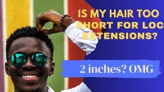 Watch me Install Loc Extensions on short hair