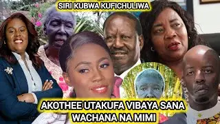 Akothee Utakufa Vibaya Sana!Anyango Jabalo Sends Shocking Warning to Oburu odinga On Ida Odinga 