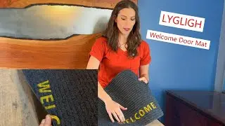 LYGLIGH Welcome Door Mat, heavy duty with non slip backing #rug #welcomehome #entryway