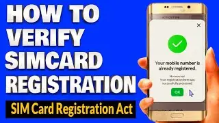 How To Verify Your Simcard Registration Form If Successfully Processed | Simcard Registration Act