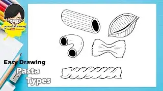 Easy Pasta Types Drawing