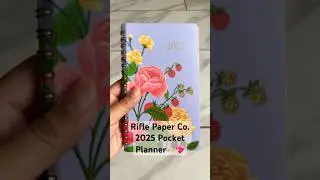 Rifle Paper Co. 2025 Spiral Pocket Planner 💛🩷💐🤔 #pocketplanner