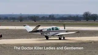 Piper Cherokee Gusty Landing - Beech Bonanza Take Off at KWDG Enid OK #aviation #avgeek #aircraft