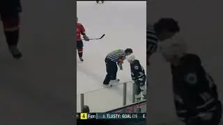 What I expected from Russians in hockey. Fighting the referee #hockey #nhl #fight #real