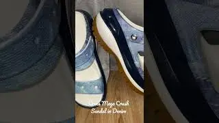 Crocs Mega Crush Sandal in Denim