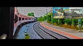Yesvantpur to Hubballi : Full Journey : 17309 Yesvantpur - Vasco Da Gama Express #train #journey 